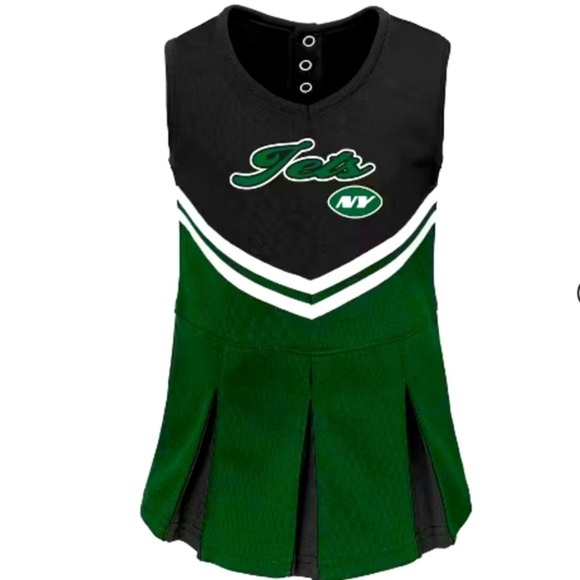 NFL New York Jets Toddler Girls' Cheer top New size 4T - Picture 1 of 6